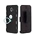TQHH Full-Body Rugged Holster Case ，TPU+PC Double Protection Case Shockproof Cover with 360 Degree Rotating Ring for Samsung Galaxy J4 2018(Black)