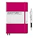 Leuchtturm1917 Medium Size Hardcover A5 Berry Notebook - Dotted Pages with Pen