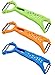 Wasson CLAS Vegetable Dual Y Fruit Apple Potato Orange Carrot Veggie Julienne Slicer Sharp Stainless Steel Serrated Blade Peeler Classic Zester Tool 3 Sets Green O primary