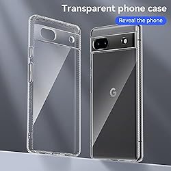 for Pixel 6A Clear case,Slim Thin Soft Skin