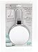 Danielle Folding Makeup Mirror with Handle/Stand, 10X Magnification, Clear Acrylic