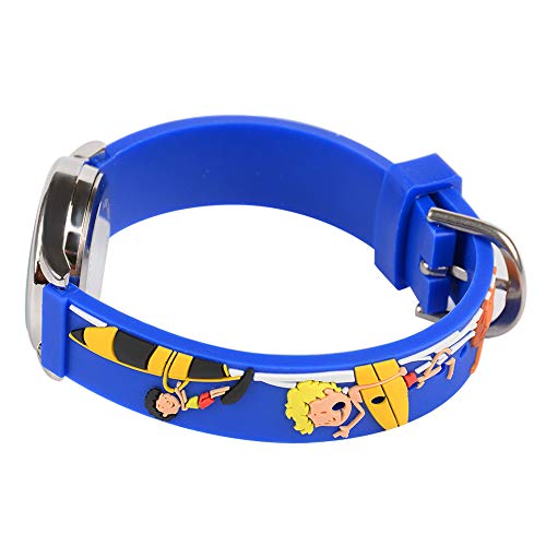 Venhoo Kids Watches 3D Cute Cartoon Waterproof Sport Silicone Children Toddler Wrist Watch Time Teacher Birthday Gift for 3-10 Year Boys Girls Little Child (Surfing Boy Blue)
