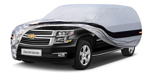 Holthly Funda de Coche de 10 Capas para Chevrolet Suburban(1973-2024),Fundas de Coche para automóviles para Todo Tipo de Clima, Impermeable, protección contra el Sol, la Nieve, la Lluvia,el Viento,el