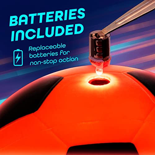 GlowCity Glow in The Dark Soccer Ball Light Up, Indoor or Outdoor