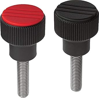 Kipp 03a46x40 Thermoplastic Knurled Knob With 3 8 16 External Thread Bolt Stainless Steel Inch Size 3 40 Mm Screw Length 34 Mm Diameter 76 Mm Height Traffic Red Color Pack Of 10 Amazon Com Industrial Scientific