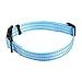 Mile High Life Dog Collar | Nylon with Reflective Three 3M Straps | Sky Blue, X-Small Neck 9″-13″ -20 lbthumb 3