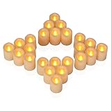 Aignis Flameless Candles, Votive Candles Set 24 (H 2") Led Tea Light Candles