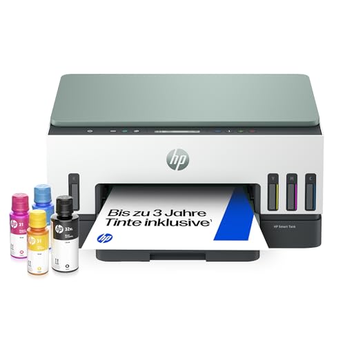 HP Smart Tank 7007 3-in-1 Multifunktionsdrucker (WLAN; Duplex-Druck) – 3 Jahre Tinte inklusive, 3 Jahre Garantie, großer Tintentank, hohe Reichweite, Drucken in hoher Qualität