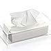 Weiai Modern Clear Acrylic Bathroom Facial Tissue Dispenser Box Cover / Decorative Napkin Holder C156