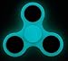 TSAAGAN Hands Spinner Focus Toy Fidget Spinner Black Ceramic Stainless Steel Hybrid Bearings Spinner SS-Teal