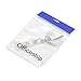 Officeship 100 PCS Clear White Retractable Badge Holder, Retracting Card Reel Bulk Sale