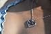 Silver Tone Infinity Crystal Accent Heart Black White Pendant Necklace Girlfriend Valentine Mother Day Jewelry
