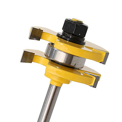 Yakamoz Set of 2 Pieces 1/4Inch Shank Matched Tongue and Groove Router Bit Set Pricepulse