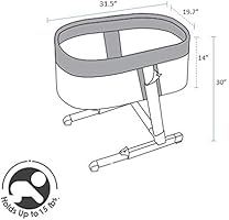 simmons kids oval city sleeper bedside bassinet