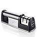 Knife Sharpener for Straight and Ceramic Knives,Barbestar Kitchen Knife Sharpener with 2 Stage Diamond Coated Sharpening Wheel System, Non-slip Base,Safe and Easy to Use