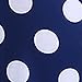HDE Womens Cotton Pajama Pants Wide Leg Sleepwear Casual Loose Lounge PJ Bottoms,Navy Blue White Polka Dots,Medium
