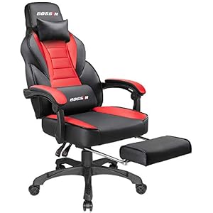 BOSSIN Gaming Chair Racing Style Gaming Chairs,Gamer Chairs for Adults,High-Back Leather PC Computer Gaming Chair…