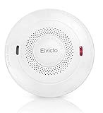 Elvicto Smoke Combination Photoelectric Smoke&Carbon Monoxide Detector 10 Year Battery Operated, Travel Portable Fire and Co Alarm for Home, Kitchen