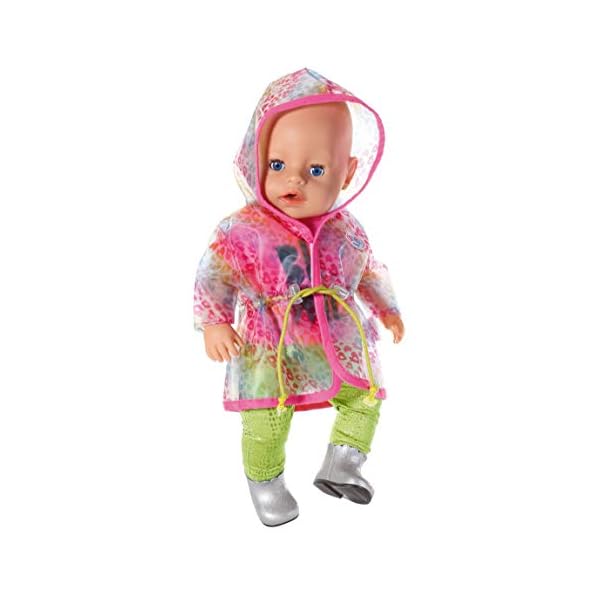 BABY Born 828328 Zapf Creation Puppenkleider - Designerkleidung mit Modeaccessoires - Deluxe Trendy Regenbogen Set – Bild 4