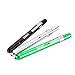 Mini Medical Penlight with Pupil Gauge for Nurses, Hatori A Pack of 3pcs Aluminum Reusable White LED Pen Flashlight (Black/Silver/Green)