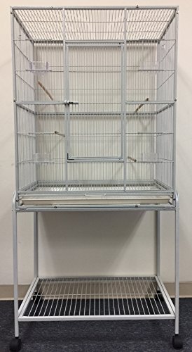36-Inch Tall Portable Bird Cage For Small Birds - Travel Cage For Canaries, Parakeets, Finches, Lovebirds