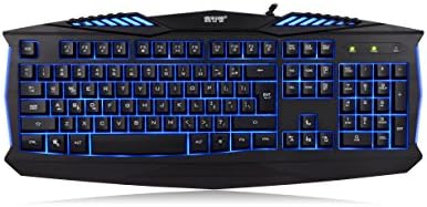 HI-PIN Shakede 3 Colors Illuminated LED Backlit USB Wired Mechanical Feeling Computer Gaming Keyboard