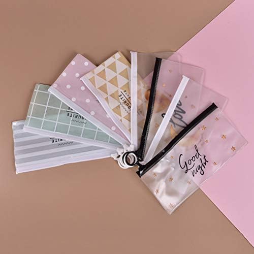 10 Pcs Portable Pvc Transparent Makeup Bag, Women's Toiletry Bags With Zipper for Travel/Daily Use（5 style）