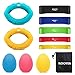 Kootek HS010 Hand Grip Strength Trainer - 5 Finger Loop Resistance Bands 3 Stress Relief Therapy Balls 2 Hand Squeeze Rings