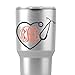 RN BSN LPN CNA LPN NP Nurse Heart Stethoscope Vine Monogram Decal Sticker for Tumblers, Laptops, Clipboards, Planners, Etc