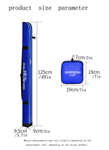 HYXL888 Angeltasche, 1.25m Multifunktionale leichte, tragbare Angelausrüstung Tasche speziell for Angler, Geeignet for… – Bild 6