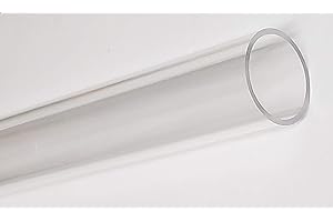 BEST ACRYLICS 1 Length 2 1/4" OD x 2" ID x 12" INCH LONG CLEAR EXTRUDED ACRYLIC PLEXIGLASS ROUND TUBE - 1/8" WALL - 2.25" Diameter