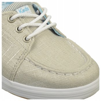 keds boat shoes silver