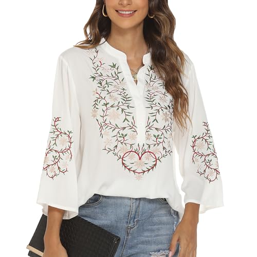 Gosiea Mexican Embroidered Shirts
