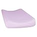 Trend Lab 100% Cotton Orchid Bloom Dot Changing Pad Cover, Purple/White
