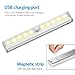 AMIR 10 LED Motion Sensing Closet Lights, 3 Pack, DIY Stick-on Anywhere, Wireless Night Light for Cabinet, Closet, Wardrobe, Stairs, Step Light with Magnetic Strip ,Puck Lights(USB Rechargeable)