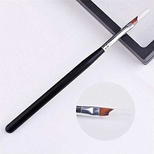 Oceaneshop Beauty Acrylic Black Handle DIY Smile Half Moon Shape French Nail Painting Pen Nail Art Tool Drawing Brush