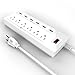 Stalion Surge Protector Power Strip Socket 900 Joule with 6-USB Charging Ports & 6-Outlets Universal for Home & Office (6-Foot Cord-White)
