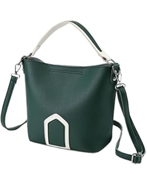 Women's Bucket Bags, Among Fashion Female Panelled Hasp Bags Versatile Single Shoulder Bags Handbag (20cm/7.87...