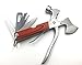 13 in 1 Portable Survival Multitool Pocket Mini Hammer Ergonomic Design Metal Construction Wood Inlay Handle Multifunctional Hammer Tool for Outdoor Survival,Camping, Fishing, Hiking.