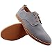 DADAWEN Men's Classic Suede Leather Oxford Dress Shoes Business Casual Shoes Grey US Size 10