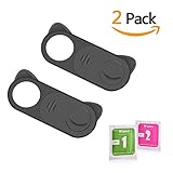 Webcam Cover, ANYOYO 0.03 inches Ultra-Thin Slider Camera Cover for Smartphone Tablets MacBook Dell HP Laptop and All-in-one Desktops with Strong Adhensive, Protecting Privacy and Securtiy(2 Pack)