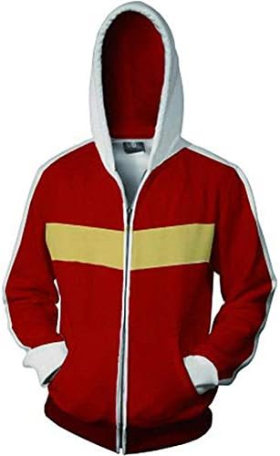 BeautifulTimes Adult Halloween Costume Hoodie 3D Printed Keith Zipper Jacket Sweatshirt