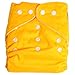 Adjustable Reusable Washable One Size Baby Cloth Diaper Diapers Nappy 1 Diaper + 2 Inserts Yellow