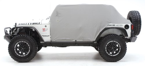 Smittybilt 1061 Gray Water-Resistant Cab Cover with Door Flap