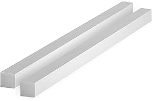 USAMILY 2 Pcs Aluminum Square Bar 1"X1"X12" 6061 Aluminium bar T6511 Solid Mill Stock