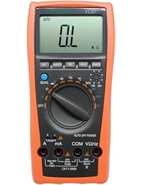 aidetek VC97 + Digital Auto Rango Multímetro Tester Condensador Amp Voltaje AC DC Frecuencia Temp Diodo Buzz