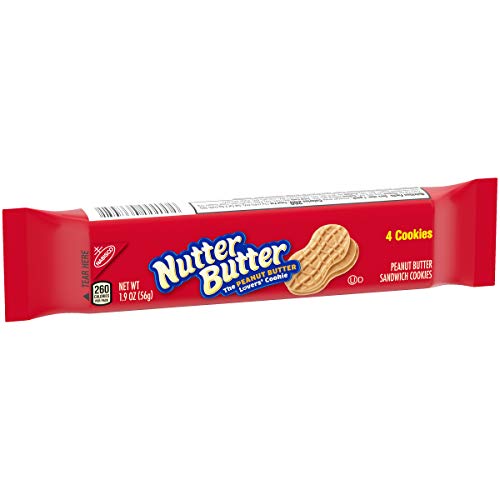 NUTTER BUTTER PEANUT BUTTER SANDWICH COOKIES, SINGLE SERVE, 1.9 OZ