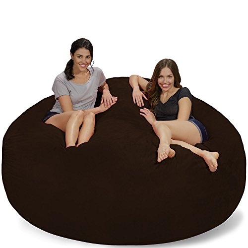 Chill Sack Bean Bag Chair Giant 7' Memory Foam Furniture Bean Bag