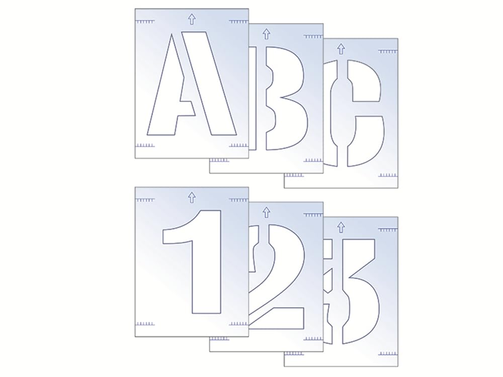 Scan 9406 100mm Letter and Number Stencil Kit