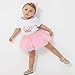 WGOODTECK Newborn Infant Baby Girls Super Soft Gold Stars Glitter Skirt(0-12M,Pink)